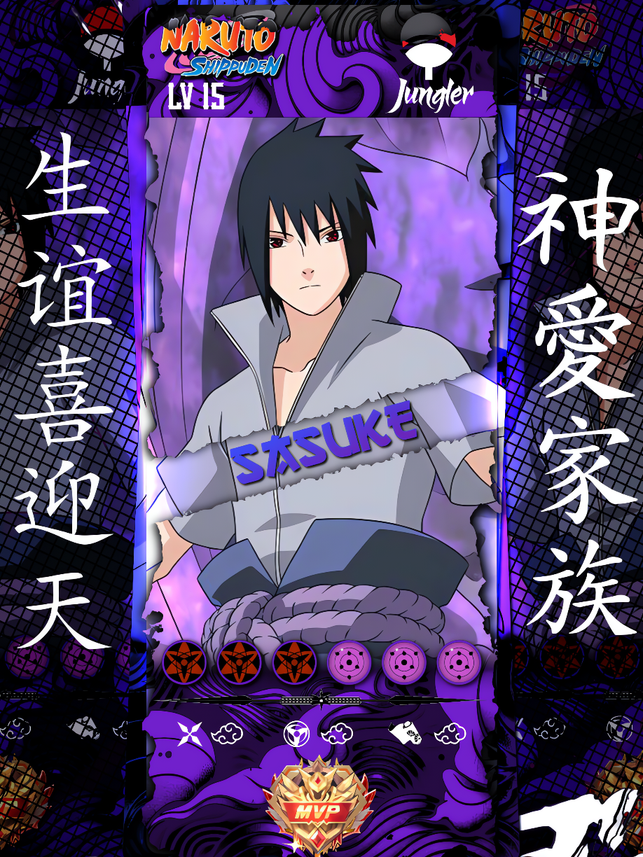 Gw ganteng ga guys 😎 . . . . @PANGERAN OREO  #narutoshippuden #sasuke #mlbb #fyp 