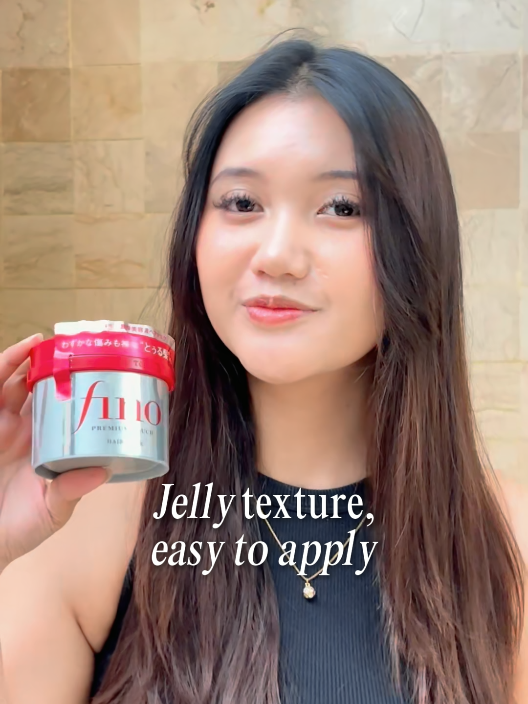 jelly texture, easy to apply #FinoByFineToday #FinoHairMask #FinoHairOil #Fino