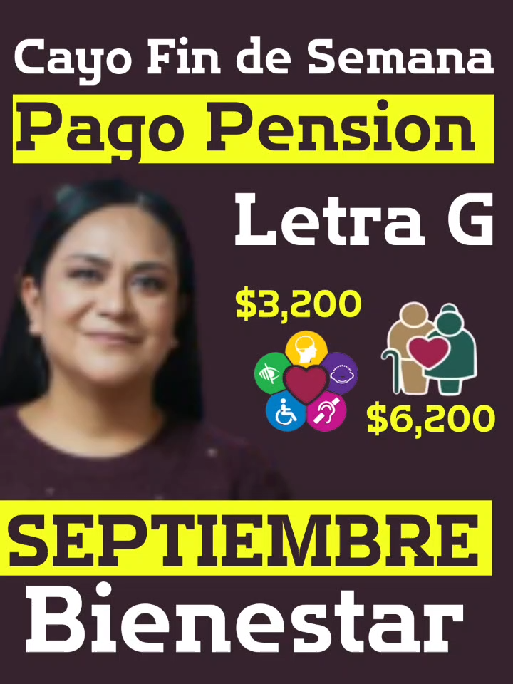 #cayo #pago #pension #bienestar #findesemana #LetraG  #septiembre #2025 #adultosmayores #discapacidad #pensionbienestar #pension65 #65ymas #pensionadultomayor #pensiondiscapacidad