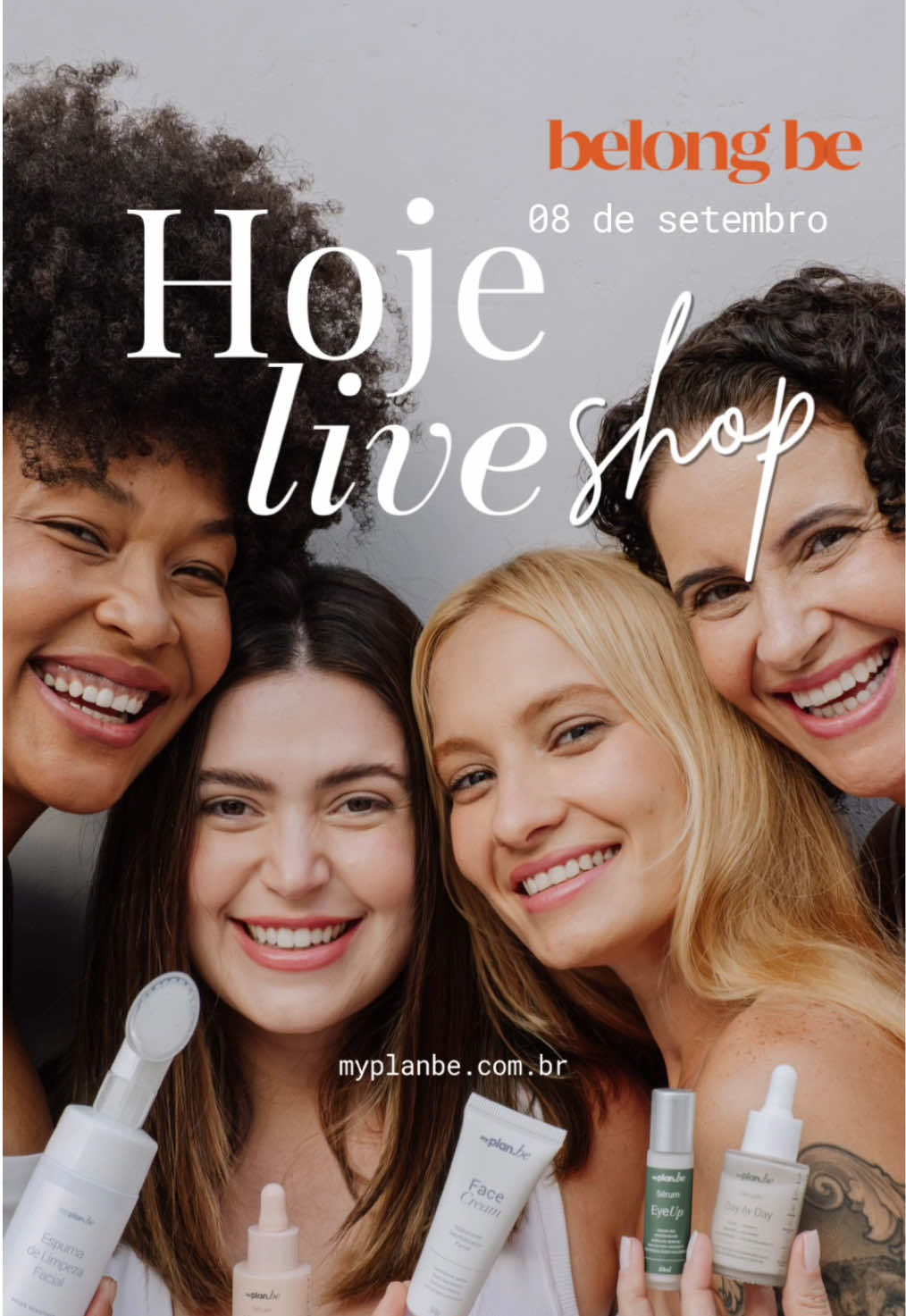 🚨 É HOJE! Vai ficar de fora? Hoje, às XXX, acontece a nossa LiveShop na Rede Vizinha!   Vem conferir de perto nossos produtos, dicas de skincare e muitas surpresas!  Não perca, te esperamos lá! #MyPlanBe #BelongBe #RedeVizinha #LiveShop @Belong Be 