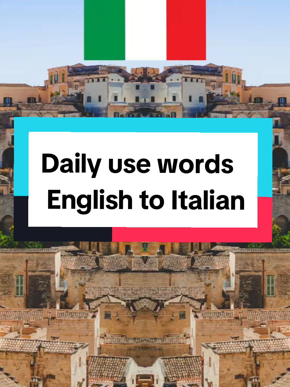 Daily use words English to Italian  #italian #learnitalian #learninglanguage #italiano #dailylearning 