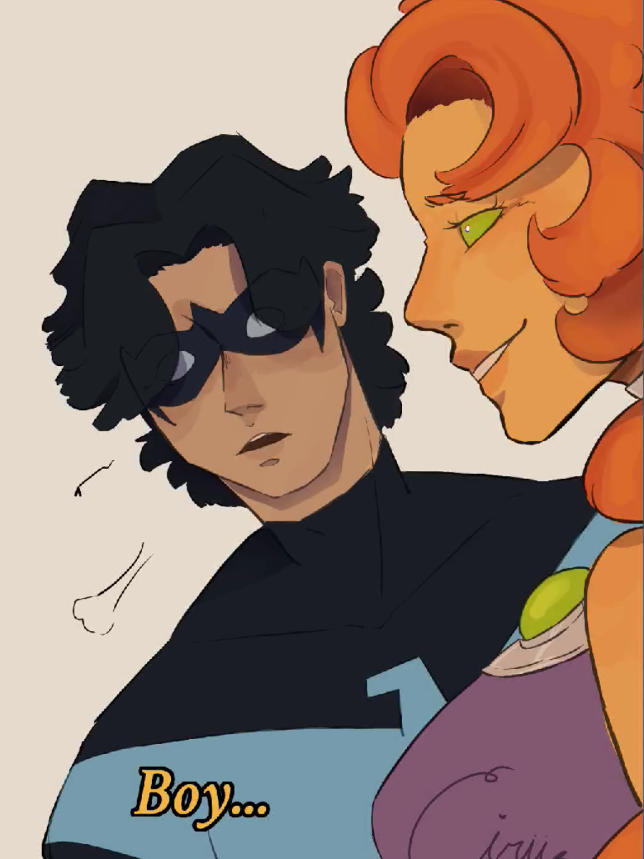 ✨✨✨ #ship #richardgrayson #koryan #starfire #fanart 