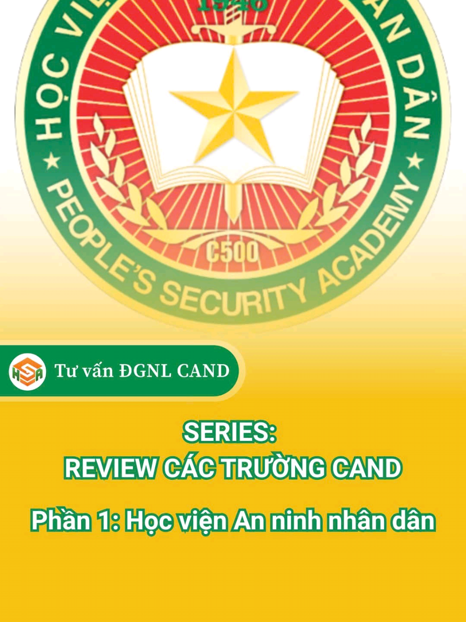 review nhanh HVANND các bạn muốn review trường nào tiếp theo, cmt ở dưới nhé! #luyenthiconganhsaeducation #hsaeducation #bca #dgnlbca 