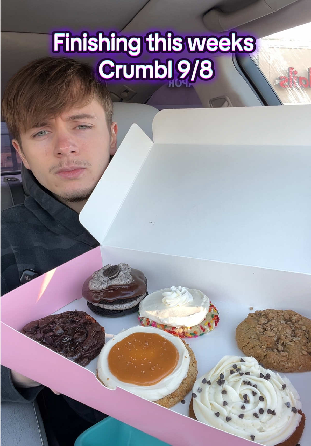 Finishing this weeks crumbl lineup 9/8 #crumbl #fyp #mukbang #dessert #review 