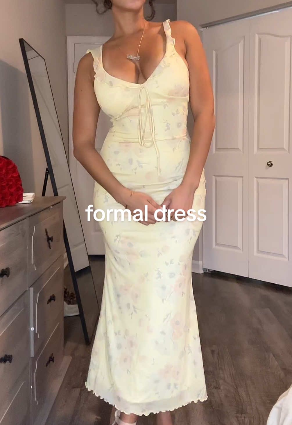 Farm wedding vibes #weddingguestdress #formaldress #weddingtok #formalwedding 