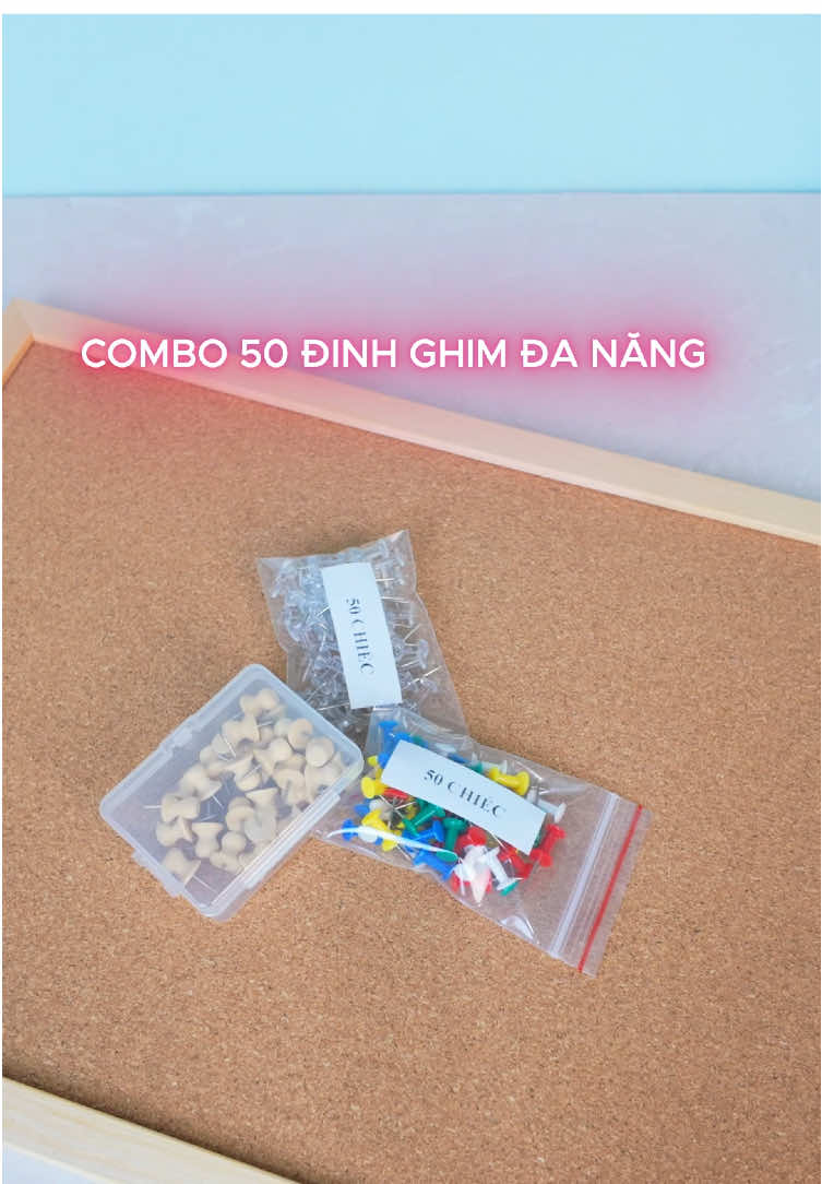 Combo 50 Đinh Ghim, Ghim Thả Ga Trang Trí Bảng Gỗ Ghim Thoải Mái Luôn Nha #theddshops #banggoghim #dinhghim #bangghimban 