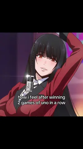 i feel like yumeko #kakegurui #yumeko #anime #cardgames #uno 