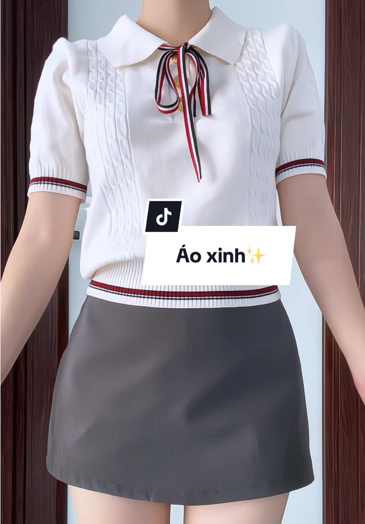 Áo len cộc tay tiểu thư hách eo✨#aolencoctay #aotieuthu #aodep #xh #virralvideo 