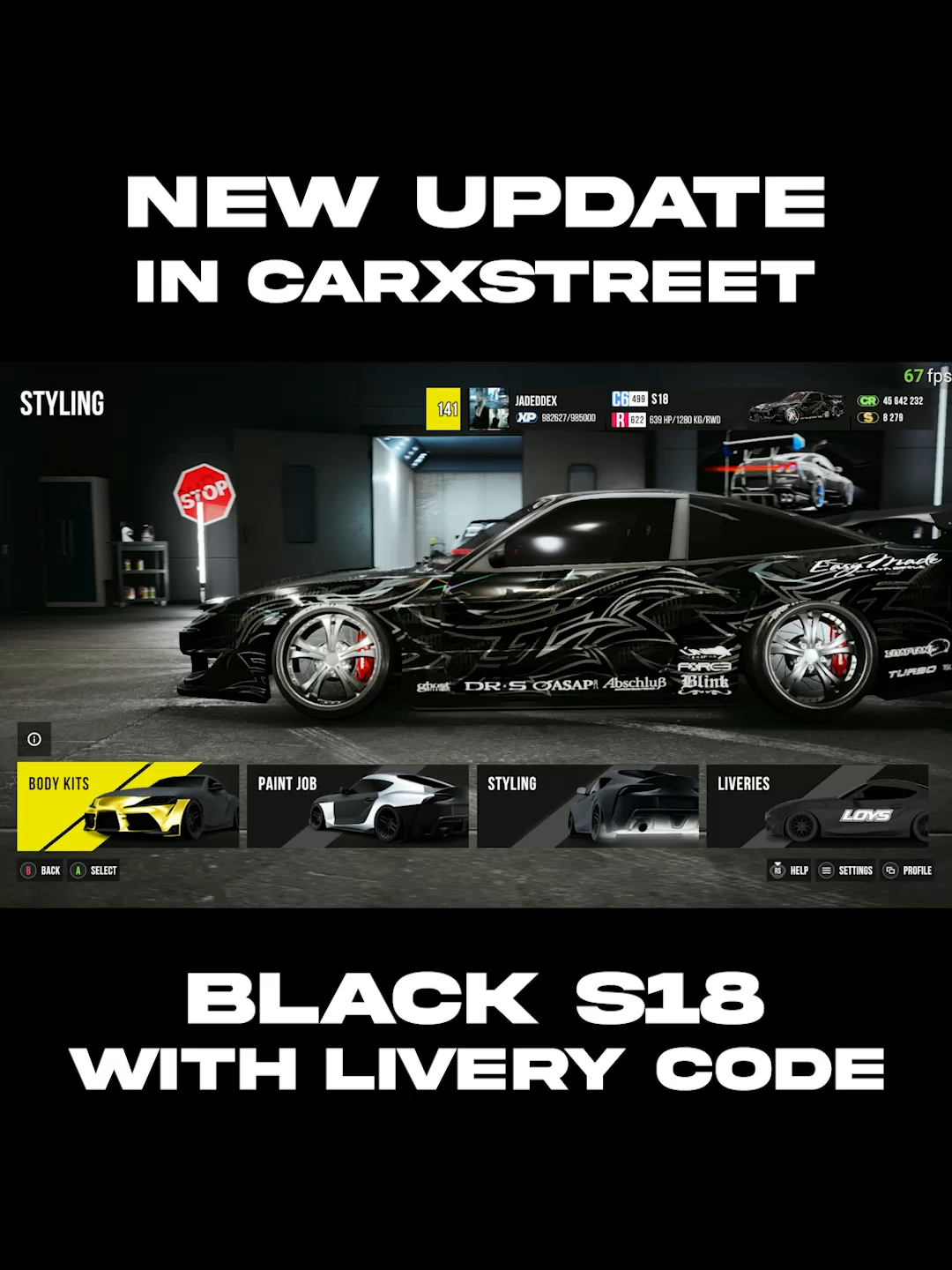Code shown in the video. I will probably be releasing a few of my liveries when I get time #carxstreet #carxstreetpc #drifiting #carxstreetbuild #liveryshop