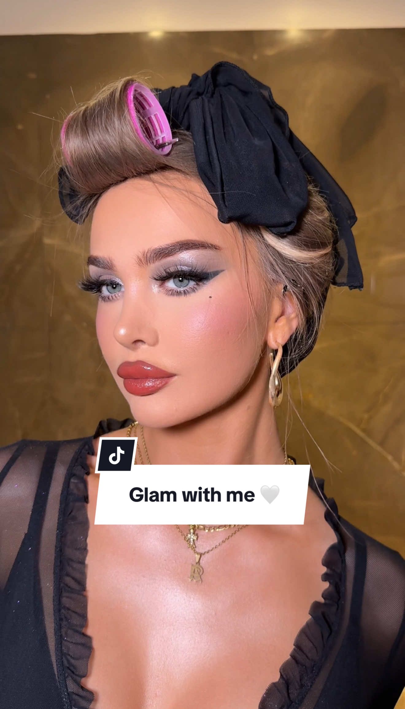 Glam with me 🤍 AD Using Timephoria Stellar Dust Lip Stain in the shade Calyptra 01  #makeup #glammakeup #lipstick