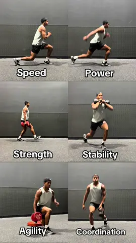 One exercise. 6 different variations of the lunge❗️ #stayhybrid #legday #getfaster #trainlikeanathlete #speed 