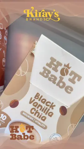 Hotbabe coffee by kiray celis #kiraysbrands #guthealth #hotbabe #macchiato #chiaseeds 