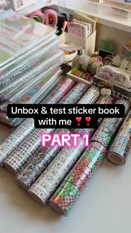 I’m in loveee with the patchwork quilt pattern for this sticker book ❤️💕 it comes as limited edition with 49 available only and will be released this September 13th - 9AM ✨ . . . . #stickerbook #reusablestickerbook #cutesticker #unpackstationery #washitap 