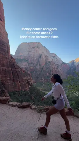 My knees are the weakest link 😭 Downhill is the really enemy, ifykyk. I must rather climb uphill.  #hike #kneeproblems #travel #fyp #nationalpark 