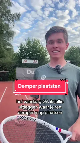 Demper plaatsten #demper #protennissport #tennis #foru #foruyou 