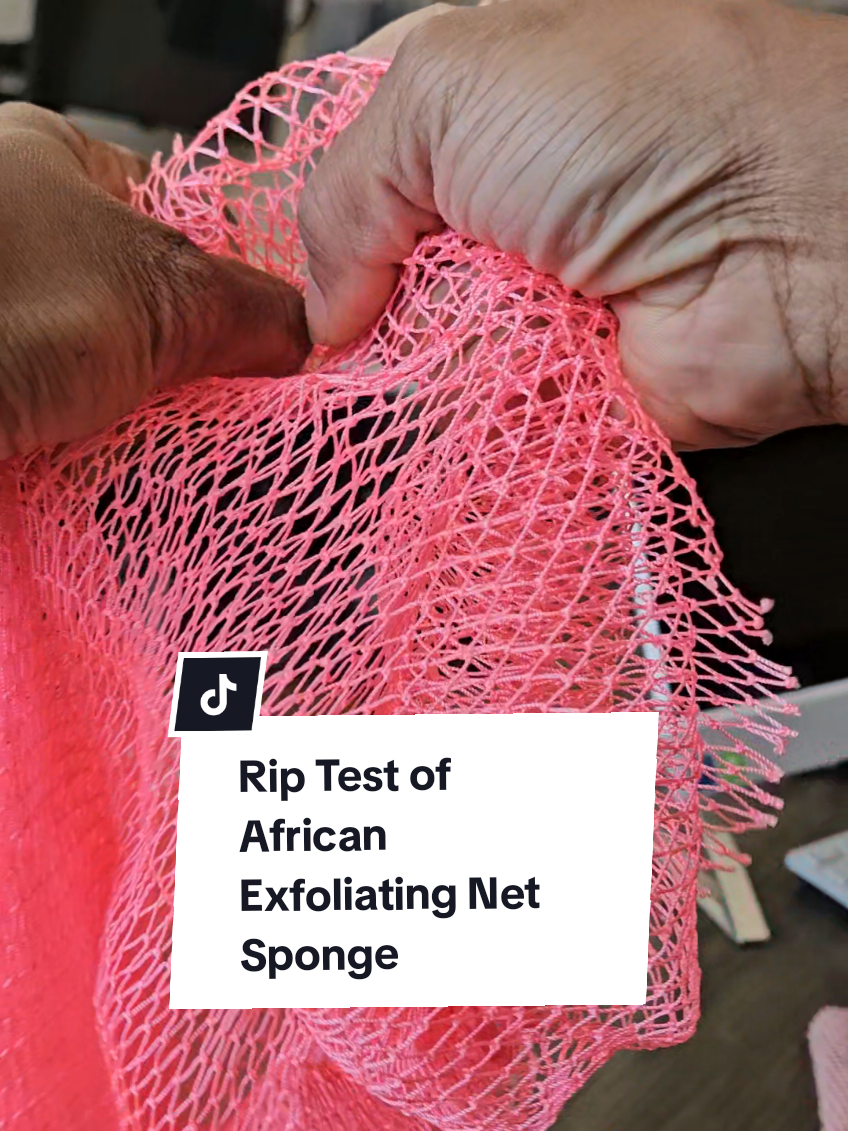 Replying to @slimykarri052  No matter how much I rip it, I will not shred. it is authentic African net sponge 💯