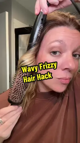 This negative ion brush is one of my favorite hair hacks to taming my wavy frizzy hair. Plus it’s on sale and free shipping #sale #viral #wavytalk #hairhack #hairtok @wavytalkofficial hack