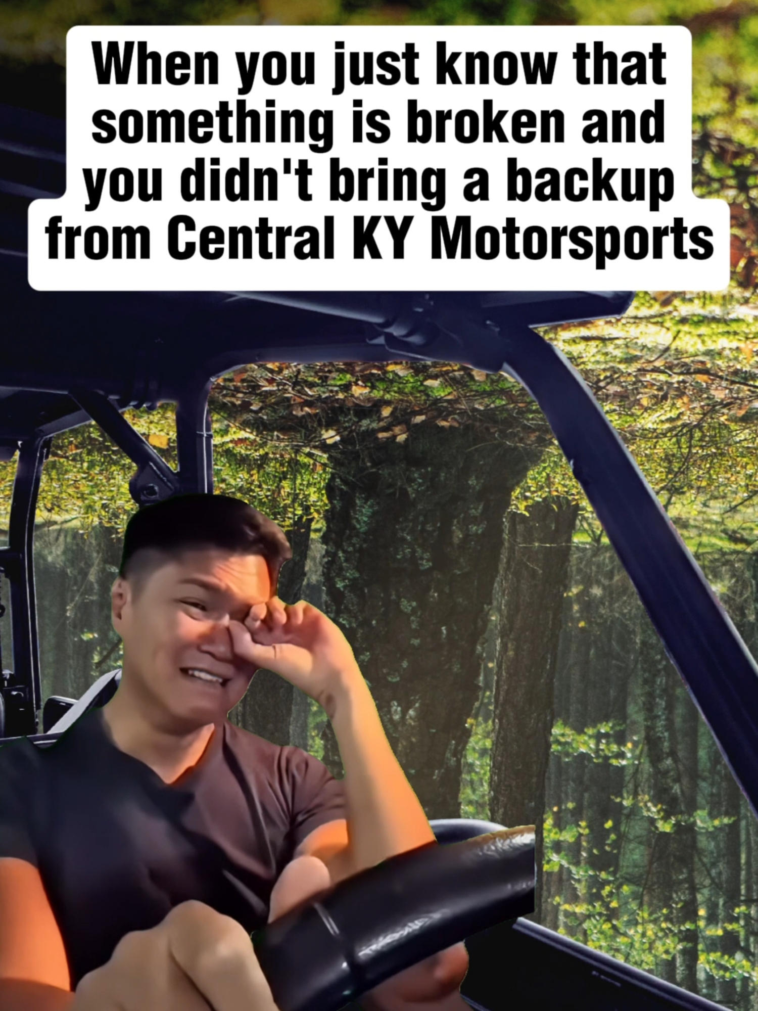 Don't get stuck in the woods. Come to Central KY Motorsports before you roll out. #offroad #utv #sidebyside #woods