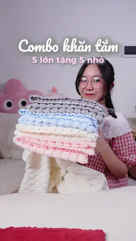 Combo khăn này phải nói là siêu rẻ #ngocminreview #LearnOnTikTok #khantam #khantamlongcuu #khantamsieuthamnuoc 