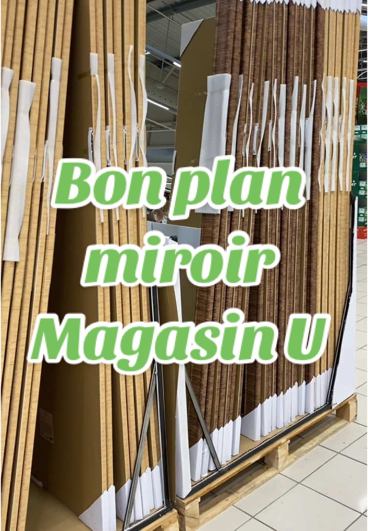 Il est hyper beau et grand 😱 magnifique miroir ! #magasinu #ulescommercants #bonplandeco #deco #decoration #miroir @Coopérative U 