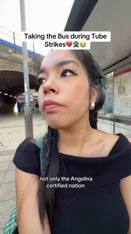 TAKING BUSES AT THIS TIME ARE NOT FOR THE WEAK😭💔💔  #tubestrikes #londontube #tfl #transportforlondon #angelinacertified 
