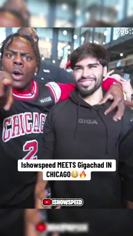 Ishowspeed meets gigichad😳#ishowspeed#gigachad #chicago 