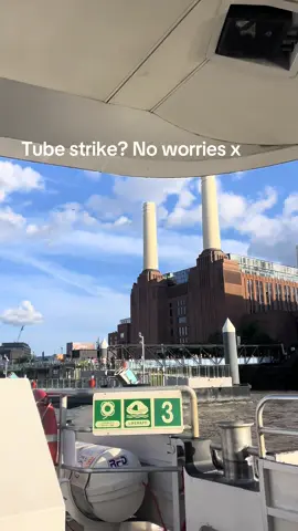 Trekking home by any means necessary #uberboat #tubestrike #tfl 