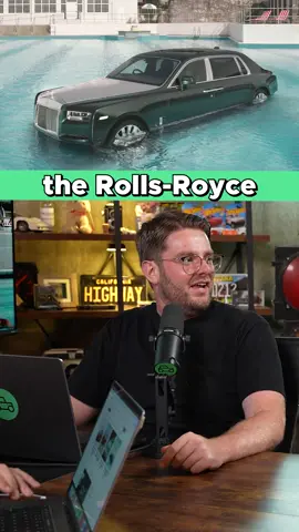 What is this Rolls Royce doing in a swimming pool?