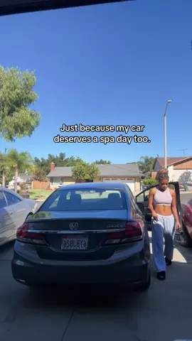 How often do yall wash yalls cars lol #fyp #viralvideo #carwashvlog #CleanTok 