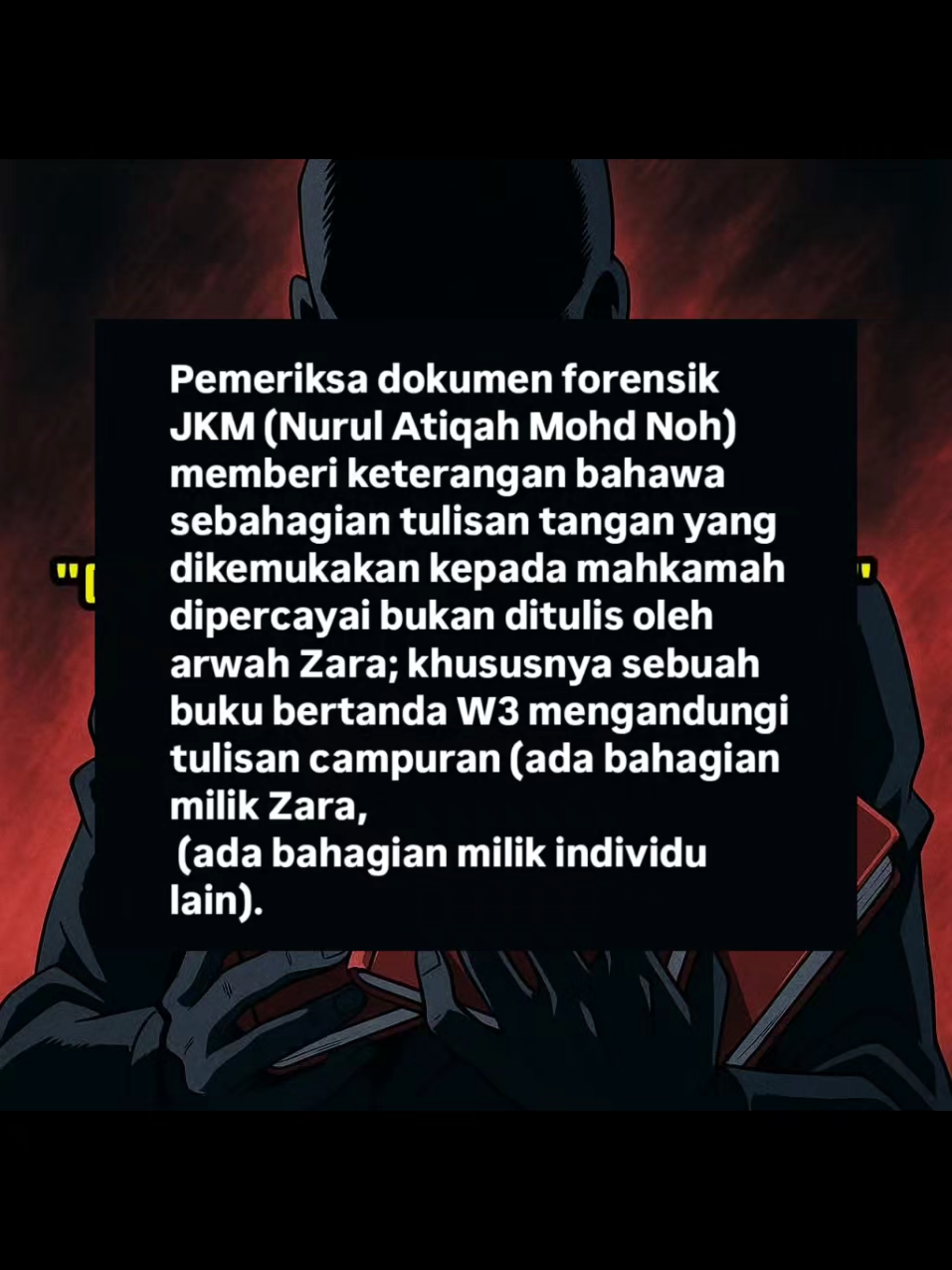 INKUES ZARA : SEBAHAGIAN TULISAN DIPERCAYAI BUKAN TULISAN ARWAH ZARA. . . #InkuesZara #DiaryZara #ZaraQairina #JusticeForZaraQairina 