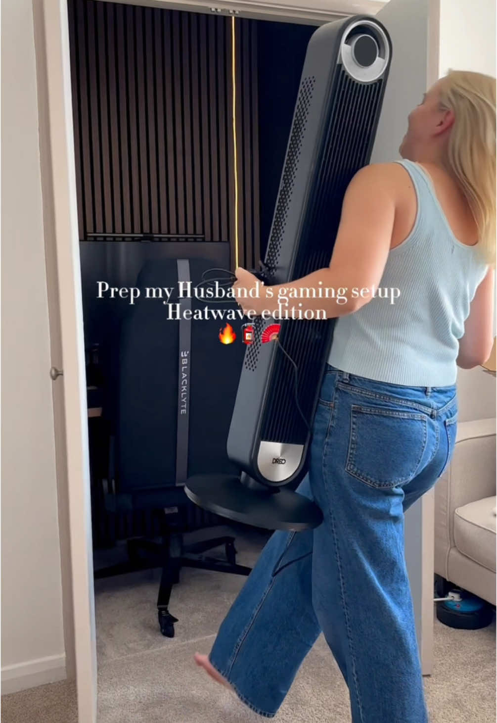 Prep my Husband’s gaming setup - heat wave edition 🔥🚒