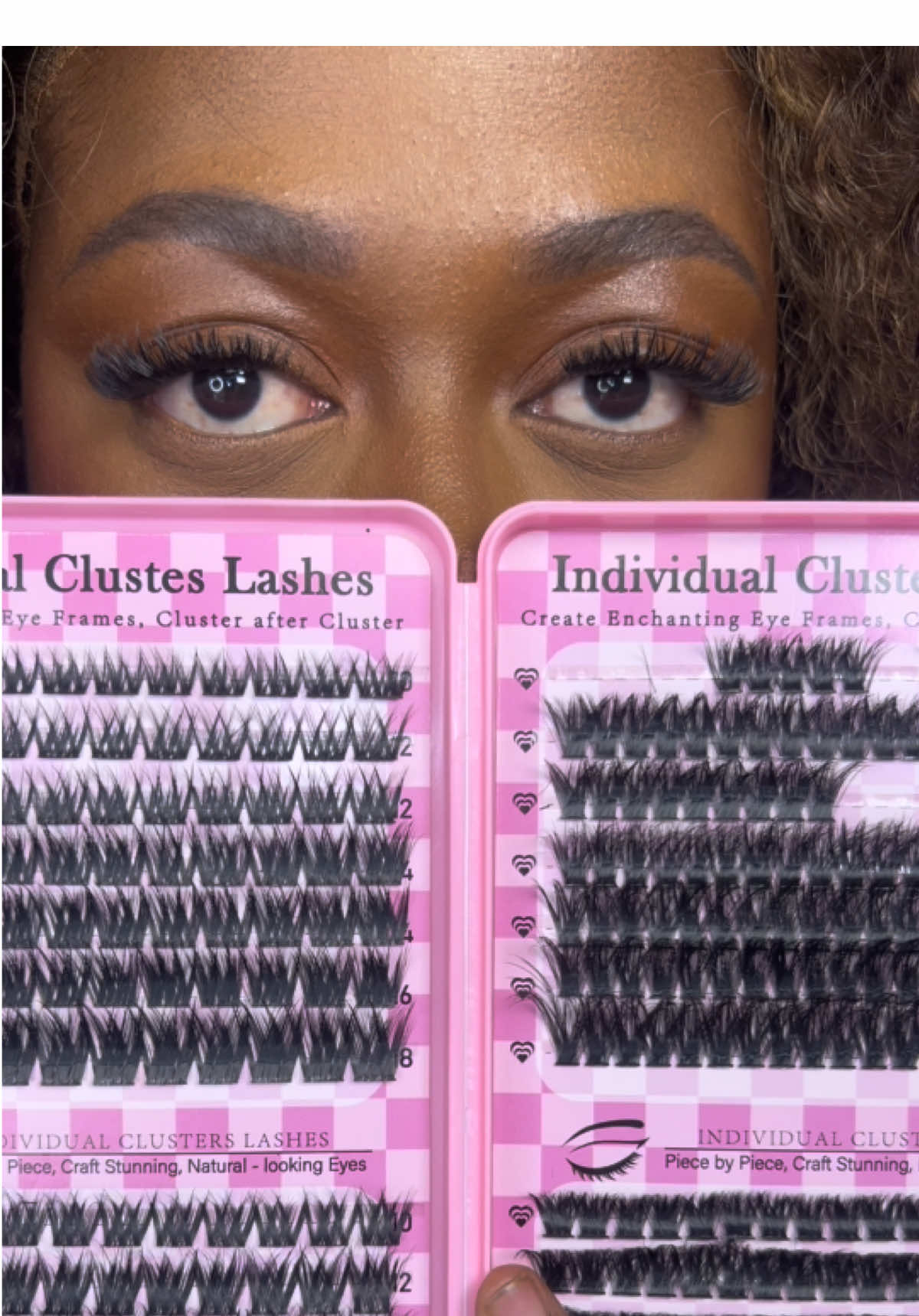 So cute 😍😍  #lashes #eyelashclusters #diylashextensions 