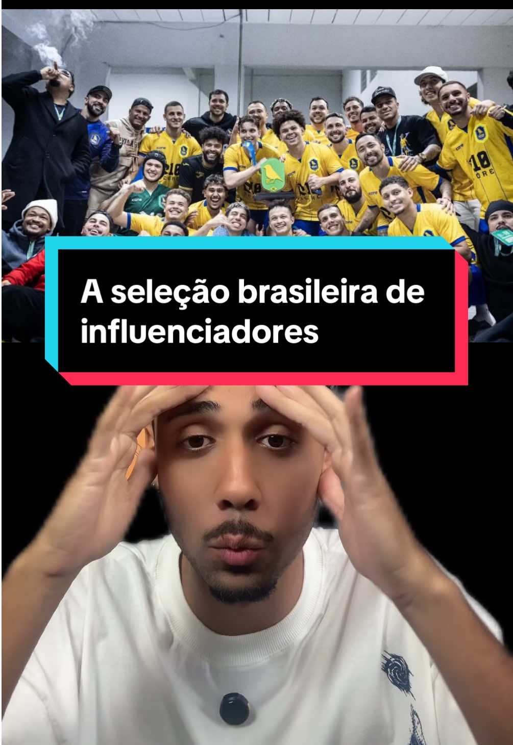 O Lucas Tilty montou a seleção brasileira de influenciadores e ficou sensacional! 🤯 #desafio #leleco #futebol #tiktokesportes #seleçaobrasileira 
