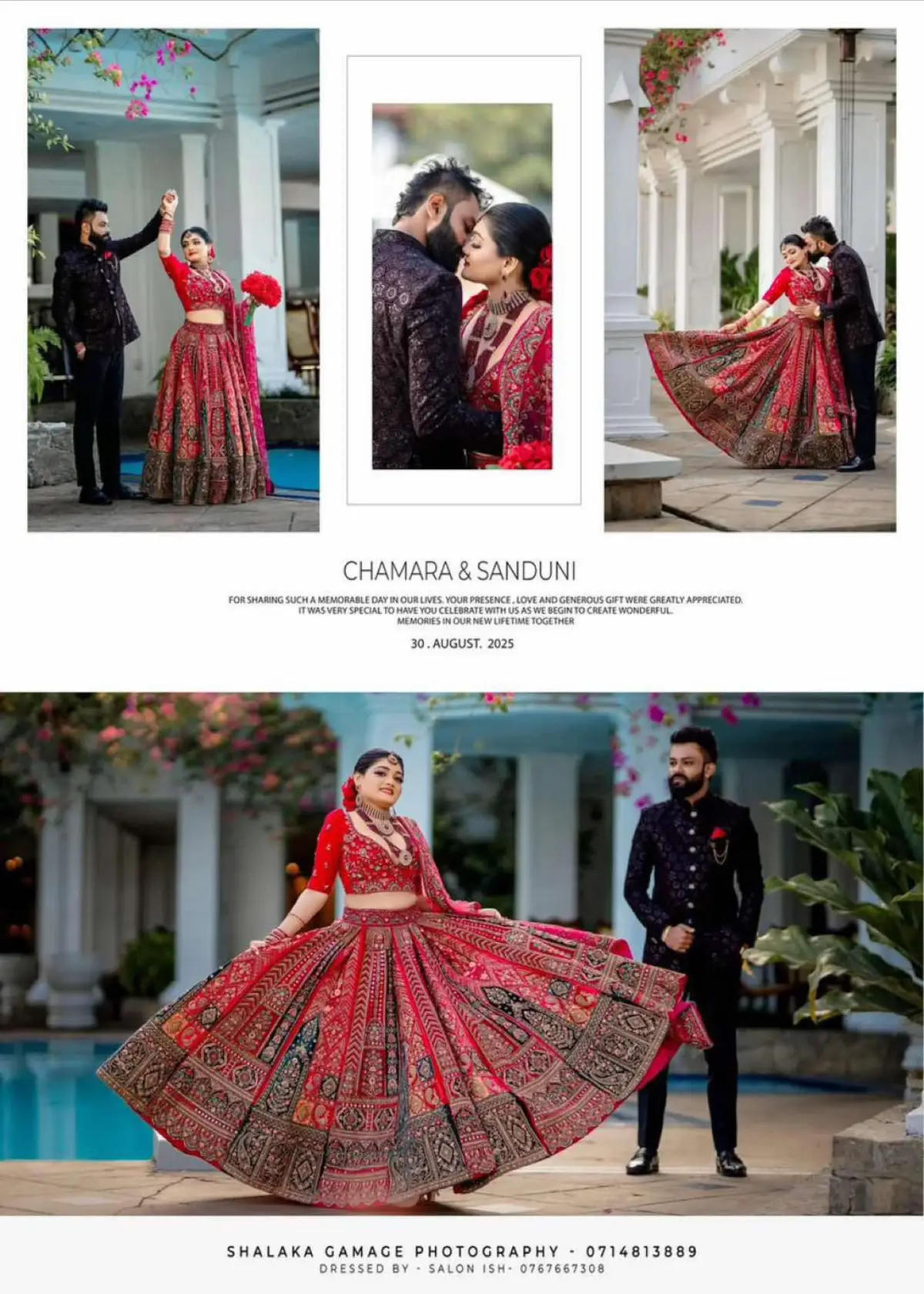 ❤️‍🔥👰‍♀ලස්සනම ලෙහෙන්ගා එකම තැනකින් ඔයාගේ වෙඩින් එකට Selecte කරගන්න නම් එන්නම ඕන තැන තමයි Ceylon Bridel & Luxury Sarees දැන්ම කෝල් කරලා ඔයාගේ Appointment එක වෙන් කරවා ගන්න 0743140055