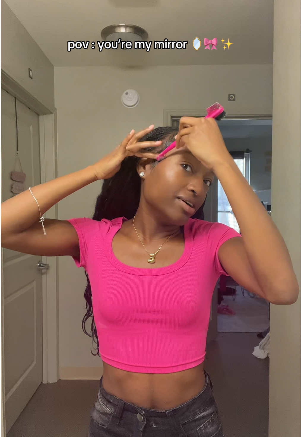 guys i get my hair done soon & im on a lash break so bear w me  #grwm #college 