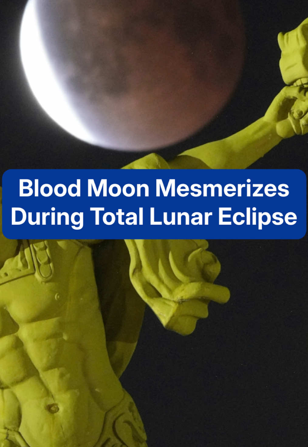 While most of the Western Hemisphere missed out on Sunday night's total lunar eclipse, millions of stargazers around the world took their chairs, blankets, telescopes and binoculars outside, to see the rare 