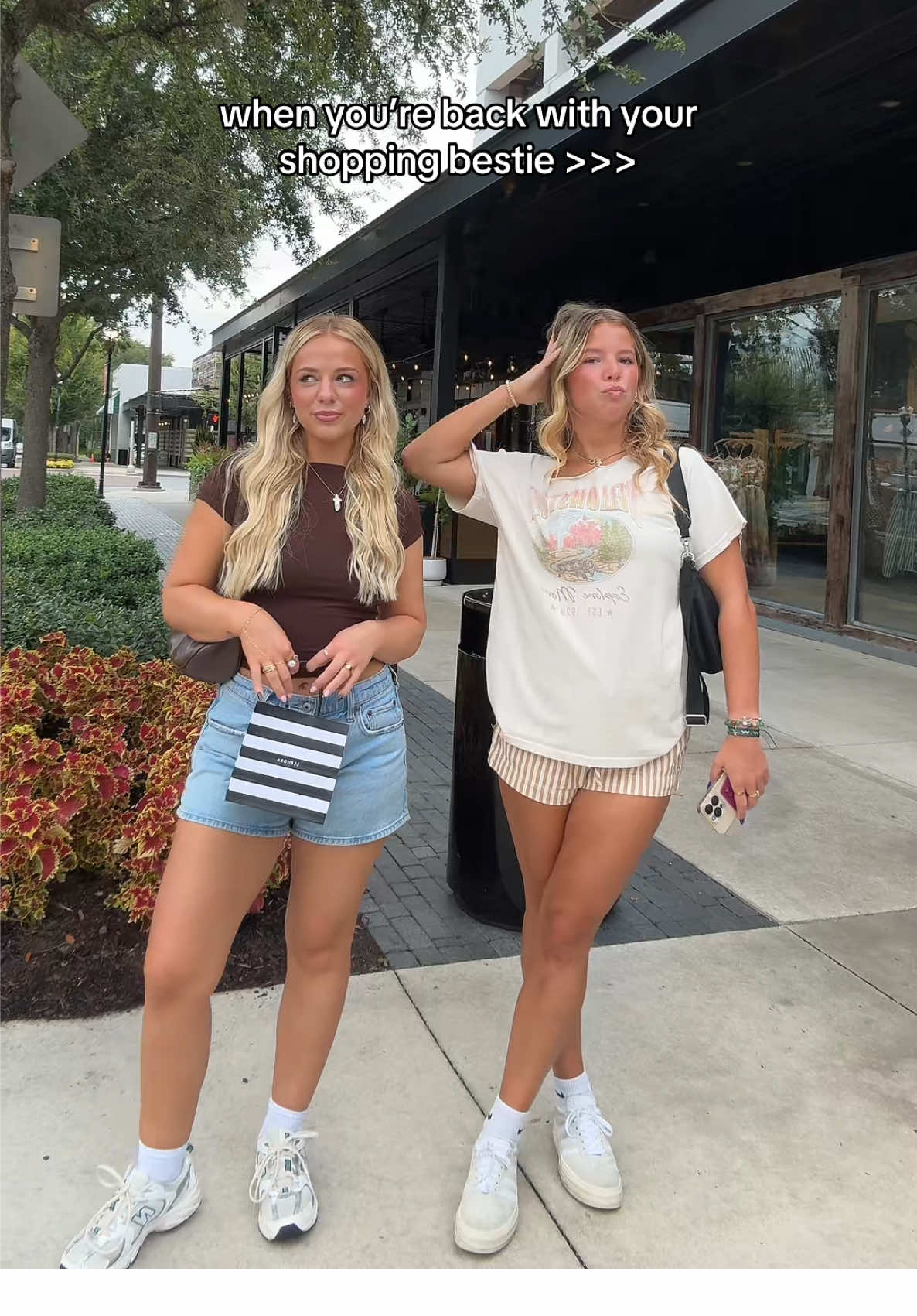 we all have that one friend that we LOVE shooing with 🤝🏼 #fyp #shopping #iykyk #bestie #shoppinghaul 