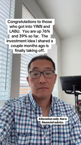 I want to congratulate those who invested in $YINN and $LABU.  You are up 76% and 39% so far.  And another investment idea, I shared is finally taking off.  #creatorsearchinsights #stockpicks #investmentideas #learntoinvest 