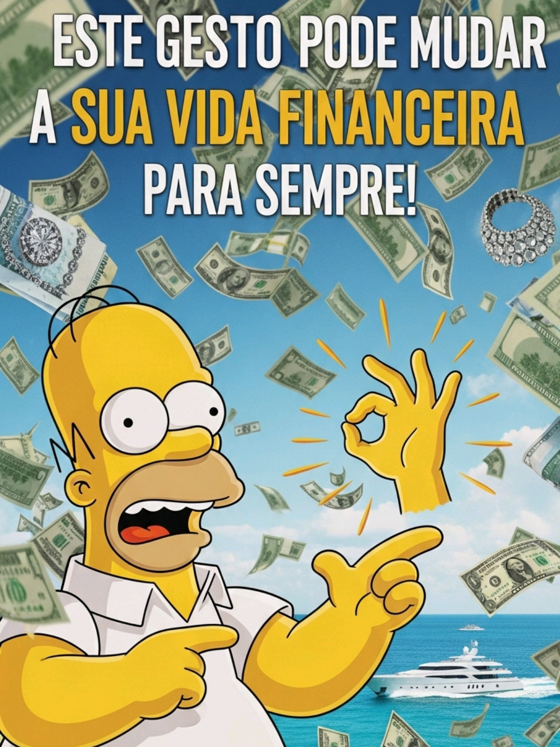 Os Simpsons previram um gesto da sorte que atraí dinheiro? #simpsons #ossimpsons #previsoes 