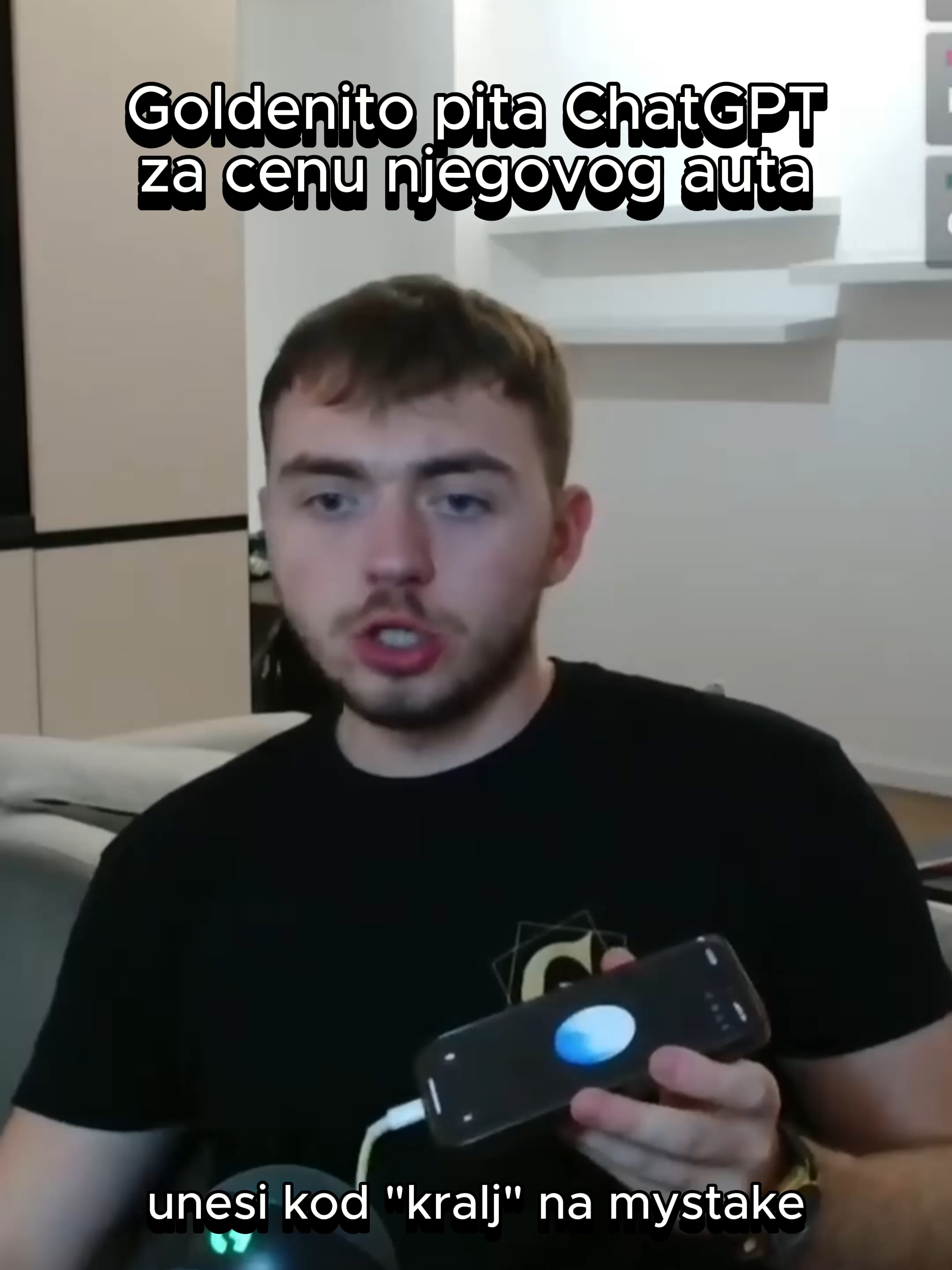 Goldenito pita ChatGPT da mu formira cenu za auto.. #goldenito #balkantiktok