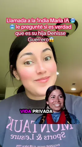 Denise guerrero y Ana Gabriel son hijas de la india maria 😱😱😱 escucha sus respuestas🥶 #indiamaria #belanova #sobrenatural #miedo #parati 