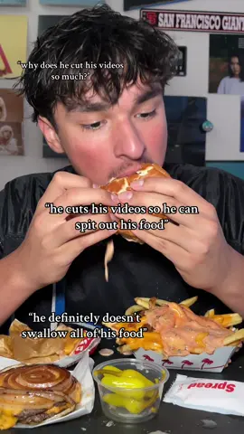 in this economy there’s no way i’m spitting all this food out 😭 the secret to being able to eat all this food is working out and exercising consistently 🙂‍↕️  #mukbang #mukbangeatingshow #Foodie #innout #fyp 