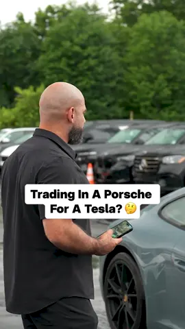 Guy's trading a Porsche 911 for a Tesla Model 3. Let me know if you'd also do the same. #cars #porsche #tesla #luxury  #contentcreation 