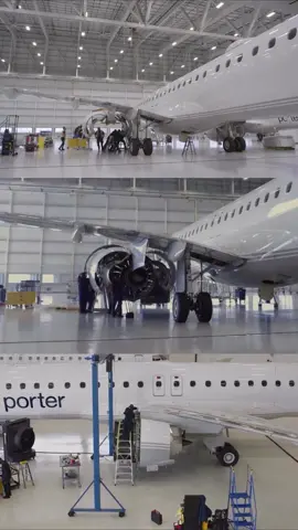 From teardown to flight-ready, this timelapse shows our AMEs in action during a full engine change on our E195-E2 aircraft. Precision. Teamwork. Zero shortcuts. #flyporter #porter #porterairlines #travel #aircraftmaintenanceengineer #aircrafttechnician #embraer #e2jet #e2 #aircraftmaintenance #avgeek #aviation