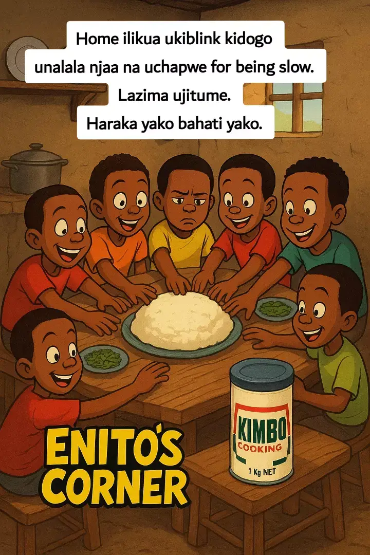 #EnitosCorner #fyp #foryou #foryoupage #viral #trending #explorepage #artreels #cartoonart #africanart #illustration #digitalart #cartoon #family #nostalgia #culture #ugali #kenyanfood #africanfood #community #unity #love #happy #funny #memories #retro #childhood #vintage #kimbo #tradition #africantradition #villagevibes #homecooked #mealtime #storytelling #africatiktok #kenyantiktok #tiktokart