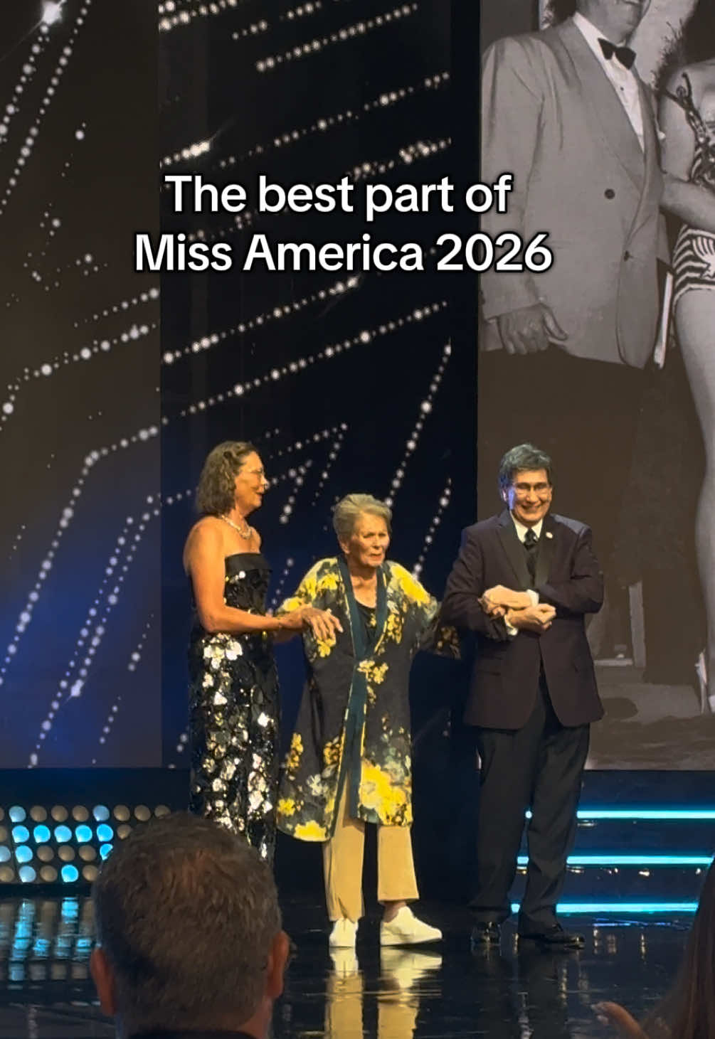 Watching the oldest living Miss America, BeBe Shopp, walk the Miss America stage for her 78th anniversary 🥹 #missamerica 