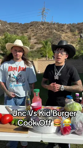 Who you think won??😂 (full vlog on yt) @Landon Cube #chefsuie #landoncube #burgercookoff #cookoff #funny #viral #trend #tasttest #foodreview 