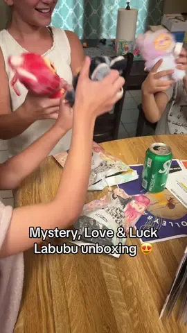 It’s like Christmas Day for them. That’s 4/6 Labubus they’ve collected. My kiddos have gotten all together. #luck #Love #mystery #rare #unboxing @POP CLUB 