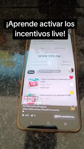 ¡Aprende activar los incentivos live! . . . . . . #LIVEIncentiveProgram #LIVEwithlowfollowers #PaidPartnership 
