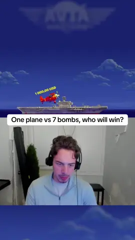 One plane vs 7 bombs, who will win? #aviamasters #planegame #kickstreaming #games 